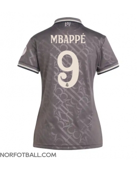 Billige Fotballdrakt Real Madrid Kylian Mbappe #9 Replika Tredjedrakt Dame 2024-25 Kortermet